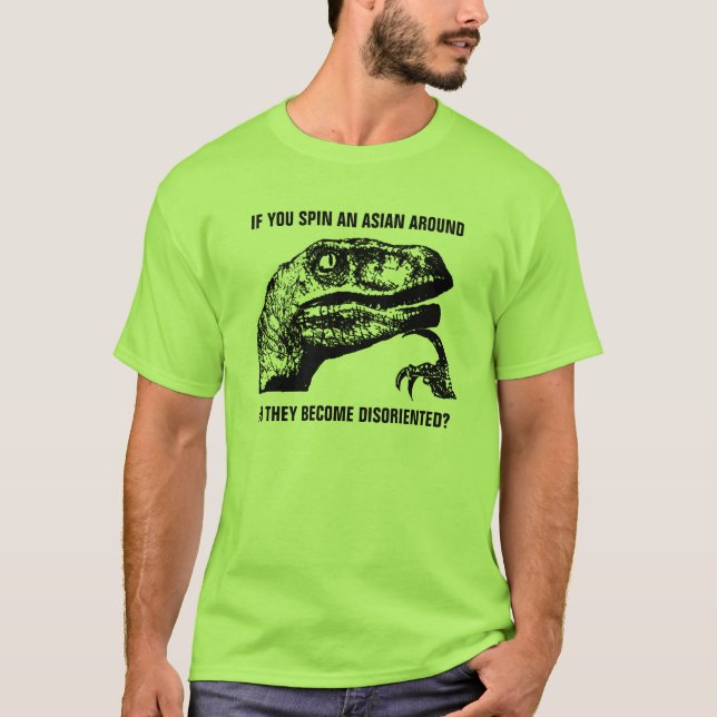 T-shirt Asiatique de Philosoraptor (Devant)