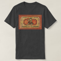 T-shirt asiatique vintage d'art de boîte