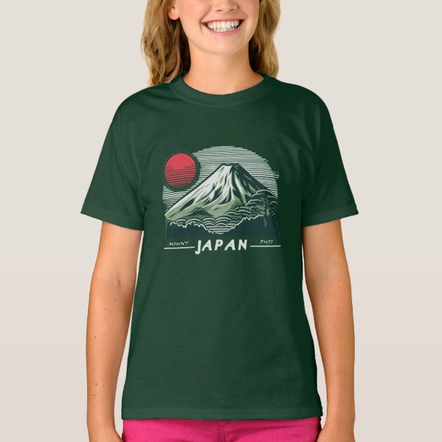 T-shirt Asie du Mont Fuji Japon (Devant)