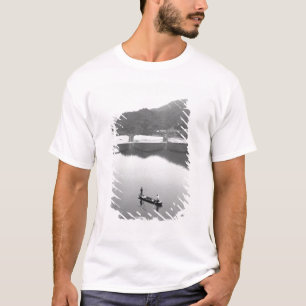 T-shirt Asie, Japon, Iwakuni. Pêcheurs et pont historique 