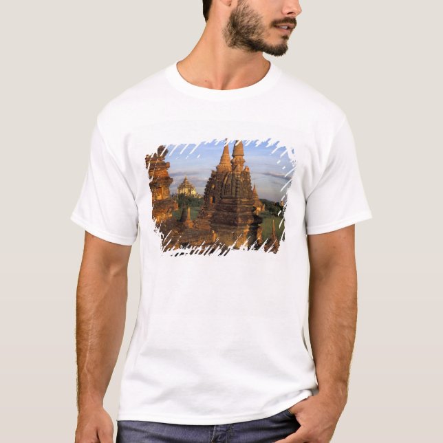 T-shirt Asie, Myanmar, Bagan. Temples antiques et (Devant)
