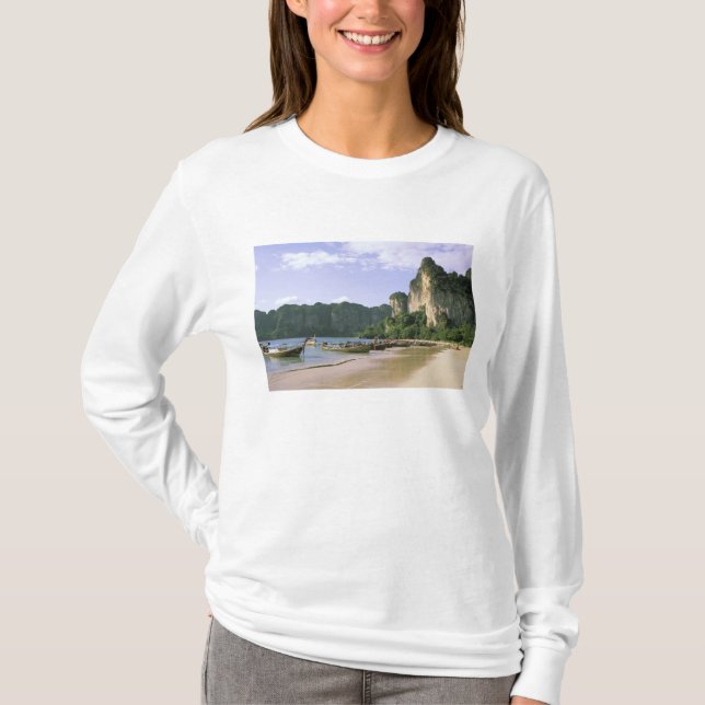 T-shirt Asie, Thaïlande, Krabi. West Railay Beach, longue (Devant)