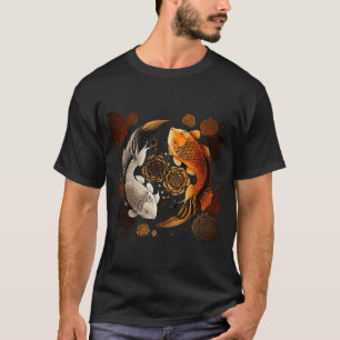 T-shirt Asie vintage Japon Koi Carp Nishikigoi Koi Fis