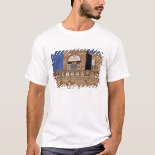 T-shirt Asie, Yémen, Sana'a. Détail d'architecture yéménit