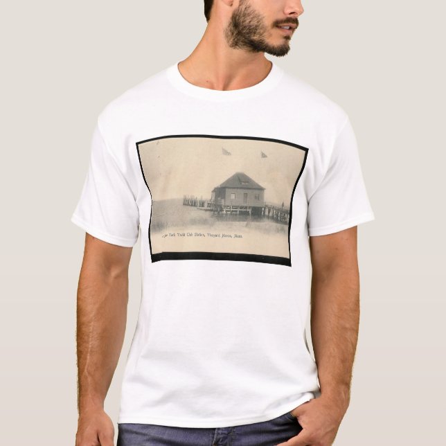 T-shirt Asile de vignoble, Massachusetts (Devant)