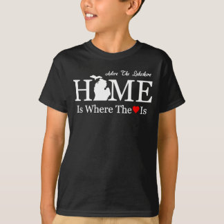 T-shirt Asile du sud - à la maison est où le coeur est