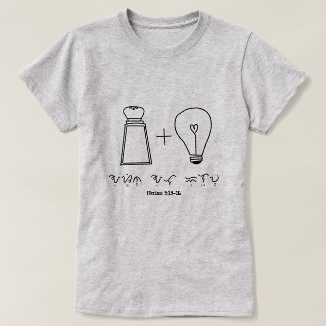 T-shirt Asin à Ilaw Baybayin Typographie chrétienne