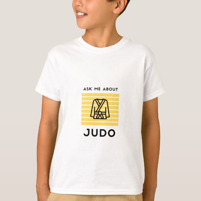 T-shirt Ask me about judo martial (Devant)