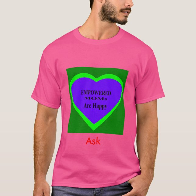 T-shirt Ask TjGibney The MUSEUM Zazzle Template (Devant)