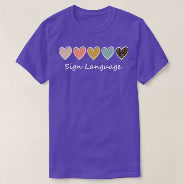 T-shirt ASL Alphabet American ASL Enseignant Langue de cha (Design devant)