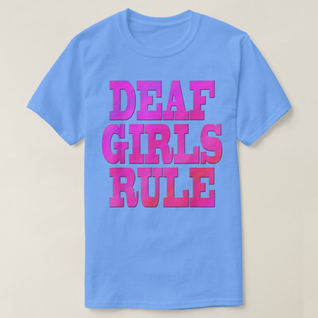 T-shirt ASL American Sign Language Filles Sourdes Règle So (Design devant)