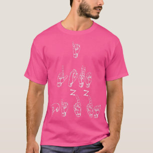 T-shirt ASL American Sign Language I Love Pizza T