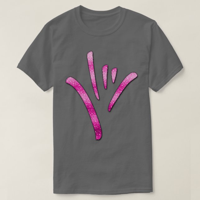 T-shirt ASL American Sign Language Je vous aime 5 (Design devant)