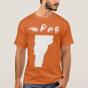 T-shirt ASL American Sign Language Vermont Home T
