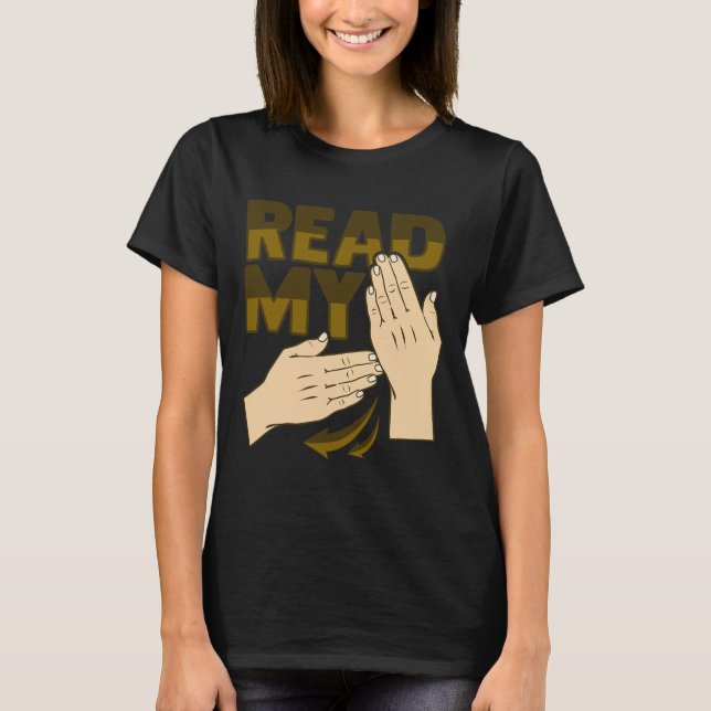 T-shirt Asl Hand Gesture Deaf Hearing Loss Awareness 12  (Devant)