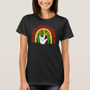 T-shirt Asl I Love You Rainbow Sign Language Cinco De Mayo