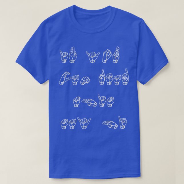 T-shirt ASL Langue des signes américaine (Design devant)