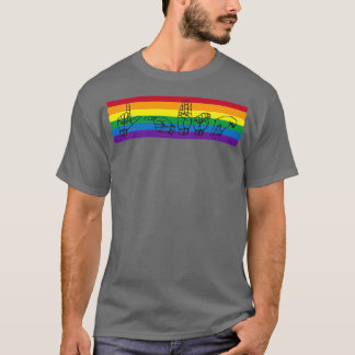 T-shirt ASL LGBTQ Rainbow