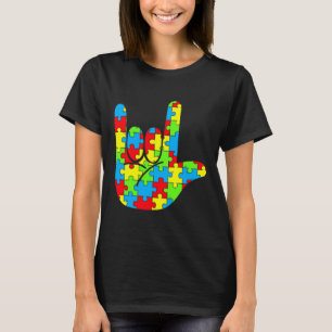 T-shirt ASL Love Langue des signes Sensibilisation sur l'a