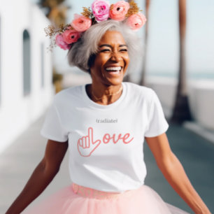 T-shirt ASL Rose et Grey Radiate Love