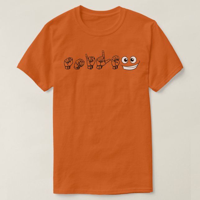 T-shirt ASL Smile (Design devant)