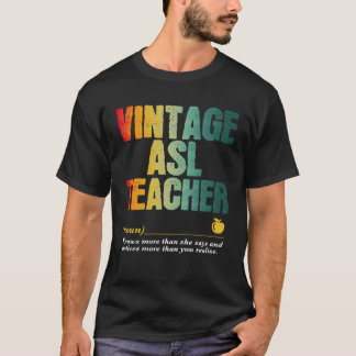 T-shirt ASL Teacher Appreciation Week Back to School  2