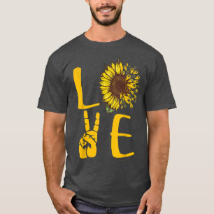 T-shirt ASL Tee - shirts de tournesol pour les femmes Aime