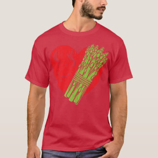 T-shirt Asparagus Heart Garden Végétarien Végétarien Végét