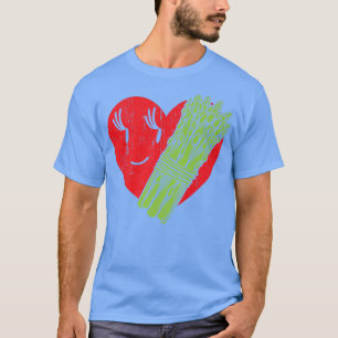 T-shirt Asparagus Heart Garden Végétarien Végétarien Végét