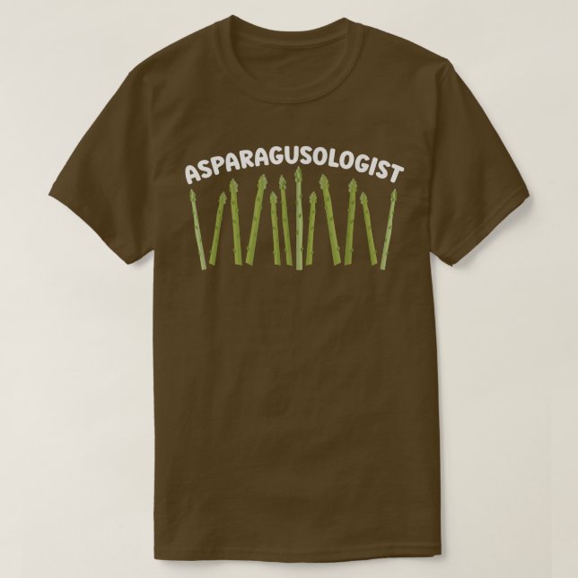 T-shirt Asparagusologue Asparagus Lover Vegetable V (Design devant)