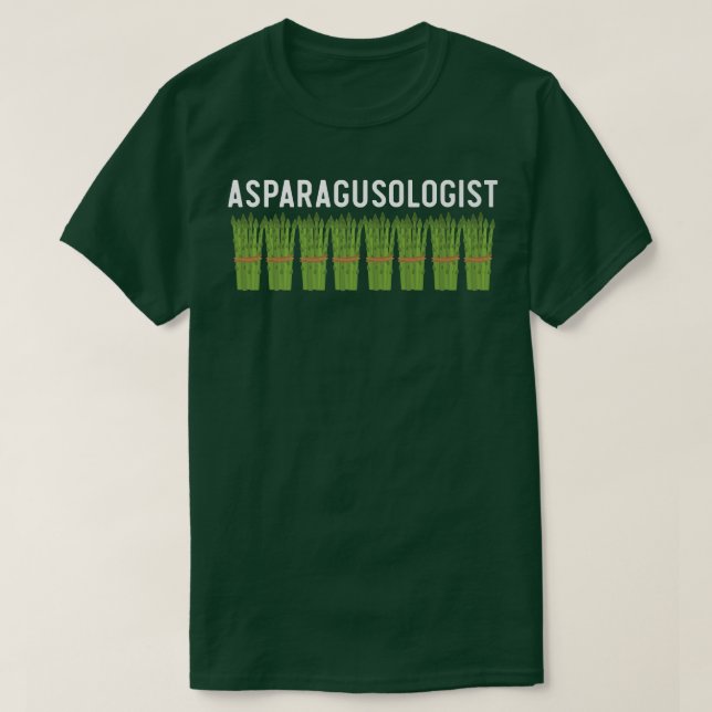 T-shirt Asparagusologue Asparagus Lover Vegetable V (Design devant)