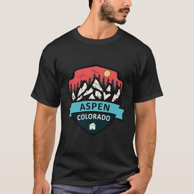 T-shirt Aspen colorado (Devant)