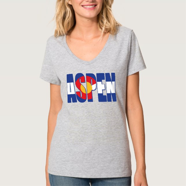 T-shirt Aspen Colorado (Devant)