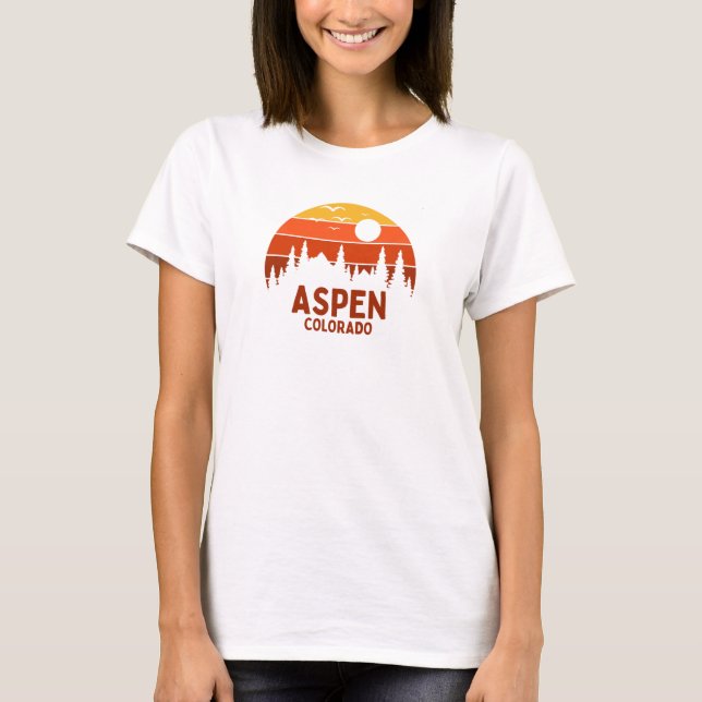 T-shirt Aspen, Colorado (Devant)