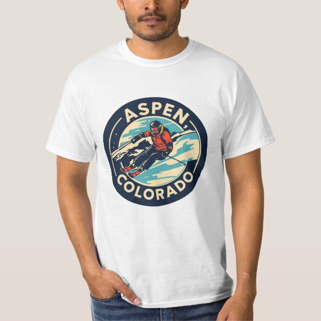T-shirt Aspen, Colorado (Devant)