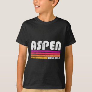 T-shirt Aspen Colorado Co Ski alpin Montagne Vintage 80s A