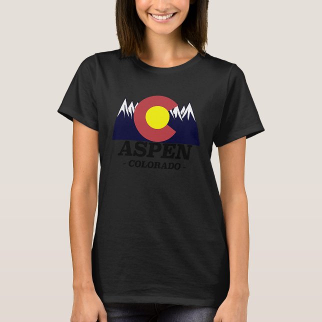 T-shirt Aspen Colorado   Souvenir (Devant)