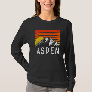 T-shirt Aspen Colorado Usa Retro Montagne Vintage