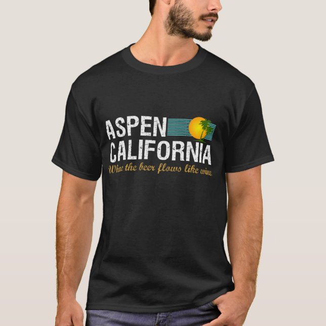 T-shirt Aspen la Californie (Devant)