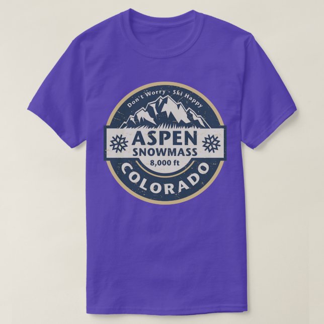 T-shirt Aspen Snowmass Colorado (Design devant)