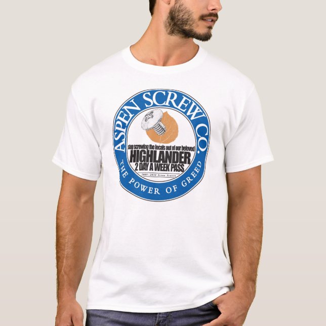 T-shirt AspenScrewCoFront (Devant)