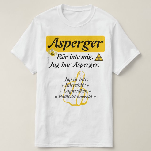 T-shirt — Asperger (Design devant)