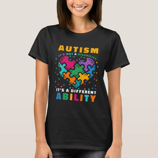 T-shirt Asperger Syndrome Awareness for Mom Dad Aunt with  (Devant)
