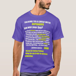 T-shirt Aspergers Autisme TDAH Délai de traitement Comment