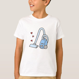 T-shirt Aspirateur avec des coeurs