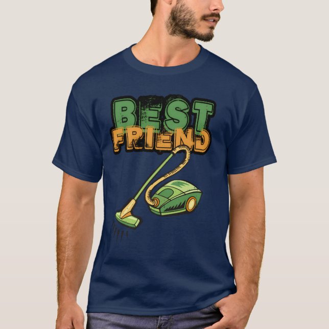 T-shirt aspirateur Best Friend rétro (Devant)