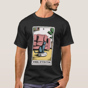 T-shirt Aspirateur Robot Drôle de Tarot Roue de Fur-Tune