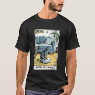 T-shirt Aspirateur Robot Drôle de Tarot Roue de Fur-Tune