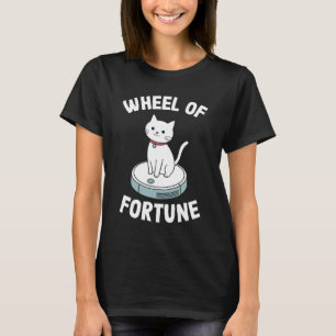 T-shirt Aspirateur Robot Roue de la Fortune Chat Drôle 4