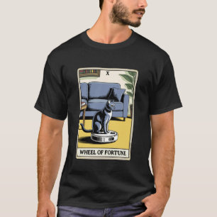 T-shirt Aspirateur Robot Roue de la Fortune Tarot Drôle